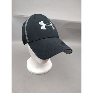 Under Armour Hat Cap Size L/XL Baseball Black Heatgear Stretch Fitted Athletic‎